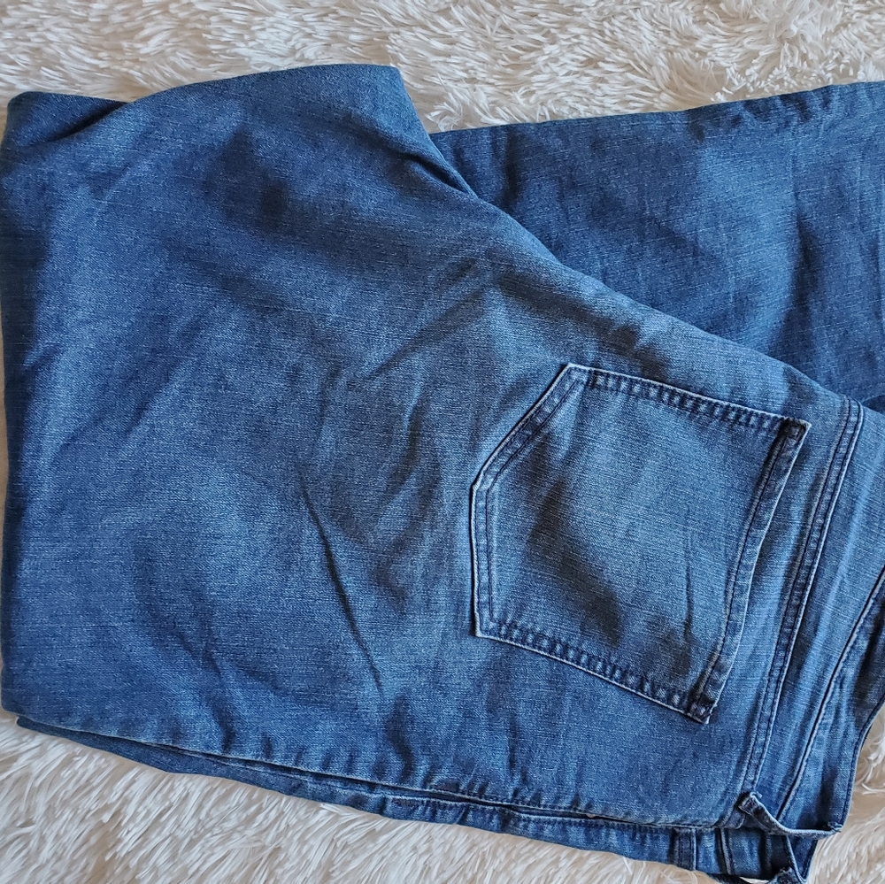 Super skinny mid rise medium wash jeans